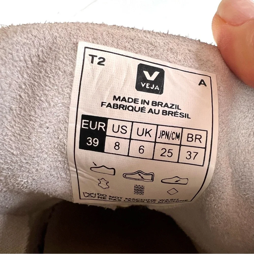 Veja V-10 Leather Sneakers Size 39 US 8 - Picture 13 of 14